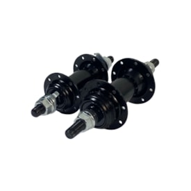 Cubo Aço Rosca 16 Furos com Esfera Preto