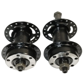 Cubo Aço Rosca 36 Furos com Esfera Preto Com Espaçador