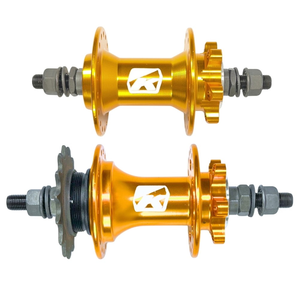 Cubo Alumínio Kapa Barulhento Rosca 36 Furos 16D Rolamentado Com Porca