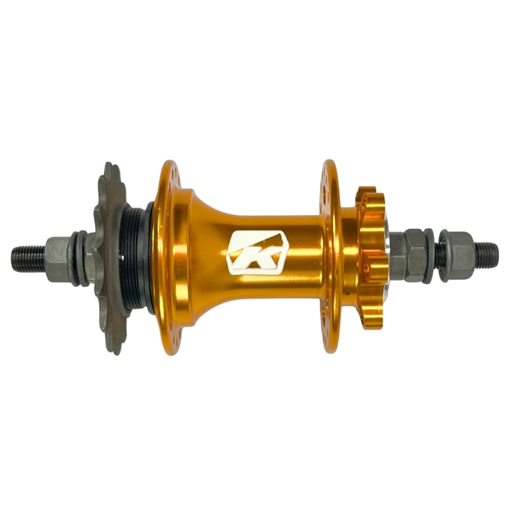 Cubo Alumínio Kapa Barulhento Rosca 36 Furos 16D Rolamentado Com Porca