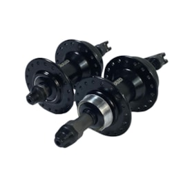 Cubo Alumínio Rosca 36 Furos com Esfera Preto Com Espaçador