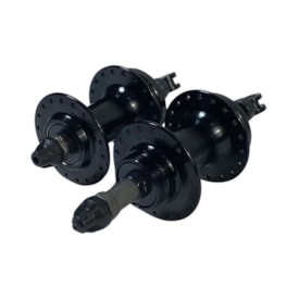 Cubo Alumínio Rosca 36 Furos com Esfera Preto Com Espaçador