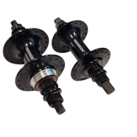 Cubo Alumínio Rosca Quando 36 Furos Com Rolamento Preto