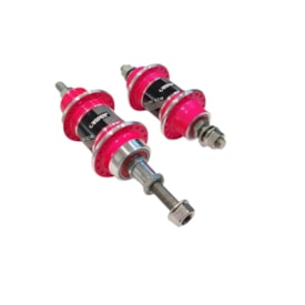 Cubo Alumínio Rosca Viper 36 Furos Com Rolamento Rosa Neon