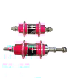 Cubo Alumínio Rosca Viper 36 Furos Com Rolamento Rosa Neon