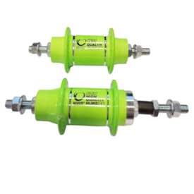 Cubo Alumínio Rosca Viper 36 Furos Com Rolamento Verde Neon