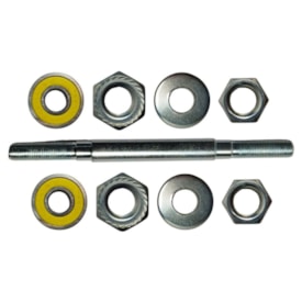 Eixo Dianteiro Com Batente Nek 140mm Aço Prata Grosso 3/8