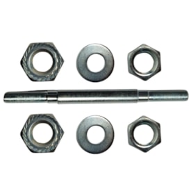 Eixo Dianteiro Com Batente Nek Bravo2 140mm Aço Prata Grosso 3/8