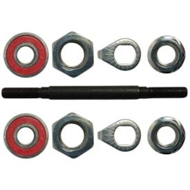 Eixo Dianteiro Com Batente Saiguan 150mm Aço Preto Grosso 3/8