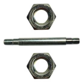 Eixo Dianteiro Furado Nek Bravo1 110mm Aço Prata Grosso 3/8