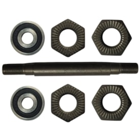 Eixo Dianteiro Furado Shun Feng 108mm Aço Grosso 3/8