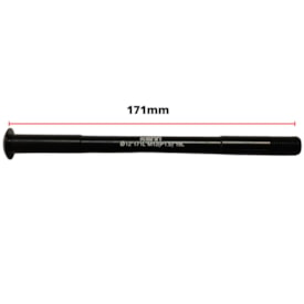Eixo Passante Traseiro Nek 171mm Alumínio Preto Grosso 12mm