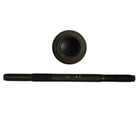 Eixo Traseiro Contra Pedal Velamos 157mm Aço Preto Grosso 3/8