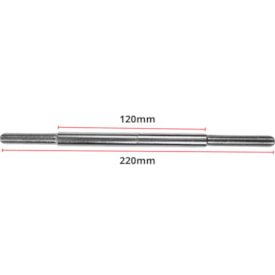 Eixo Traseiro Cubo K7 Nek 220mm Aço Zincado Grosso 3/8