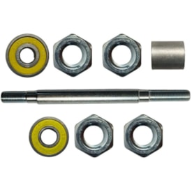 Eixo Traseiro Furado Nek 145mm Aço Grosso 3/8 Com Rolamento