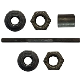 Eixo Traseiro Importado 145mm Aço Preto Grosso 3/8