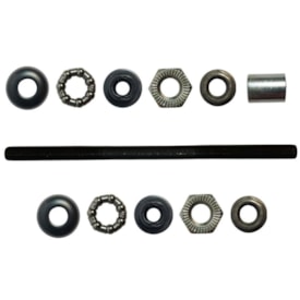 Eixo Traseiro Importado 175mm Aço Preto Grosso 3/8