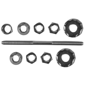 Eixo Traseiro Importado 175mm Aço Zincado Grosso 3/8