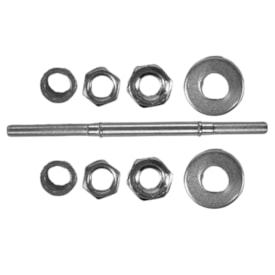 Eixo Traseiro NEK 185mm Aço Zincado Grosso 3/8 Espaçador