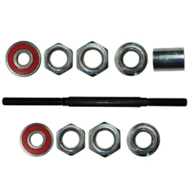 Eixo Traseiro Saiguan 200mm Aço Preto Grosso 3/8