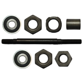 Eixo Traseiro Shun Feng 145mm Aço Preto Grosso 3/8