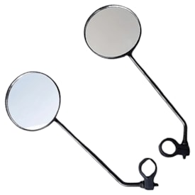 Espelho Retrovisor Bike Absolute Redondo Preto