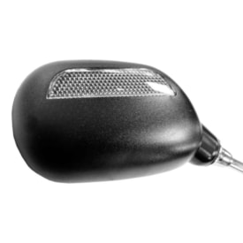 Espelho Retrovisor Bike Garra7 Quadrado Com Refletor Preto