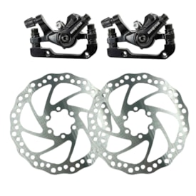 Freio Disco Mecânico Inviktus Aço Preto