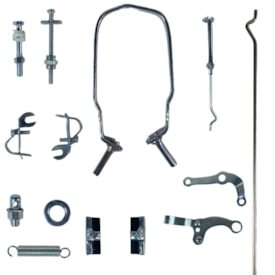 Freio Varão Importado Aço Cromado Traseiro