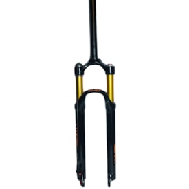 Garfo Suspensão Bike Aro 29 RAD7 Concept Over Preto e Dourado Com Trava