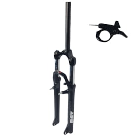 Garfo Suspensão Bike Aro 29 RST Over Preto Com Trava
