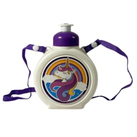 Garrafa Caramanhola Kids 430ML BKZ Branco Unicornio