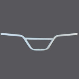 Guidão BMX Aço Tubo Cross Branco Expandido