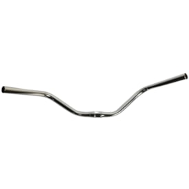 Guidão Retro Aço Prata Expandido