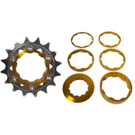 Kit Cog Kook 16 Dentes Alumínio Com Espaçador