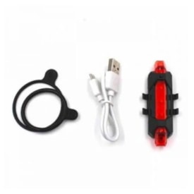 Lanterna Bike Traseira Sinalização Recarregável