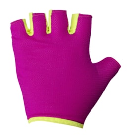 Luva de Bike Kode Lady Racing Pink e Amarelo