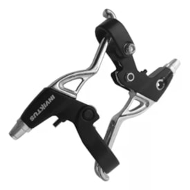 Maçaneta Freio Alumínio Inviktus Preto Polido