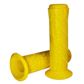 Manopla Bike Circuit Interlagos Amarela Borracha 130mm