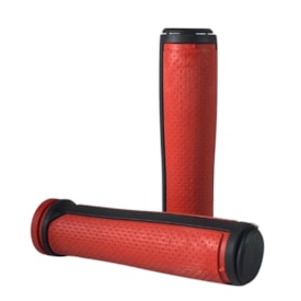 Manopla Bike LTX Preto Vermelho Gel 130mm