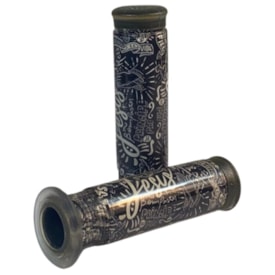 Manopla Bike NeoPak Top Diversas Preto PVC ABS 120mm