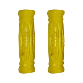 Manopla Bike Power Amarelo Gel 120mm