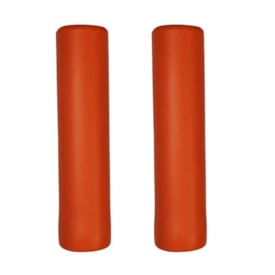 Manopla Bike STN Laranja Silicone Premium 130mm