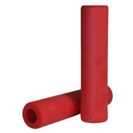 Manopla Bike STN Vermelho Silicone Premium 130mm