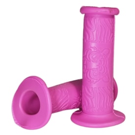 Manopla Bike Wester Mirim Tiger Rosa Borracha 95mm