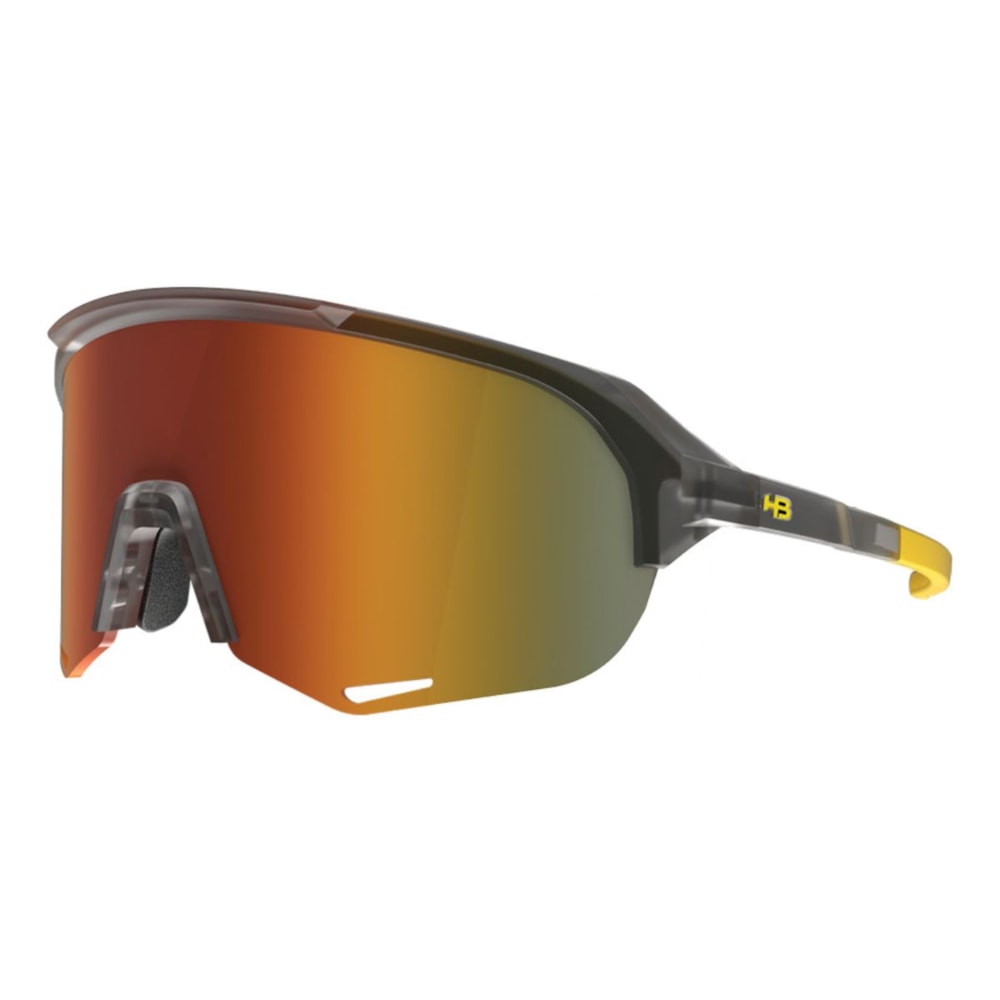 Oculos Ciclismo HB Edge R Matte Onyx Orange Chrome