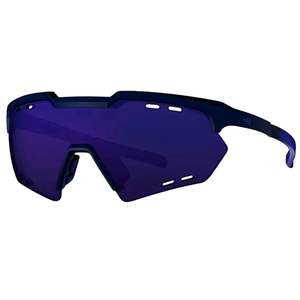 Oculos Ciclismo HB Shield Compac M Black D Blue Multi Purple