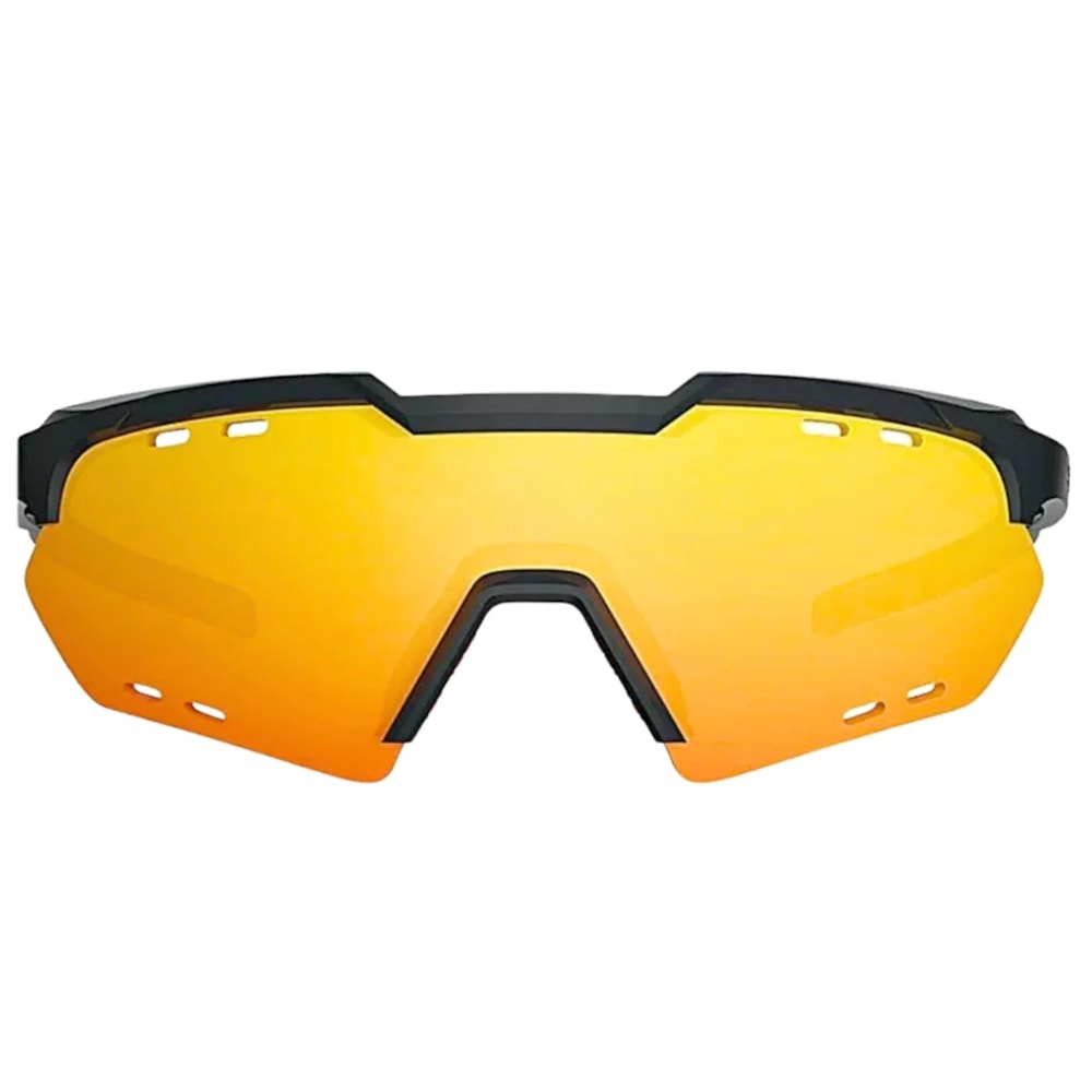 Oculos Ciclismo HB Shield Compac M Gloss Black Multi Red