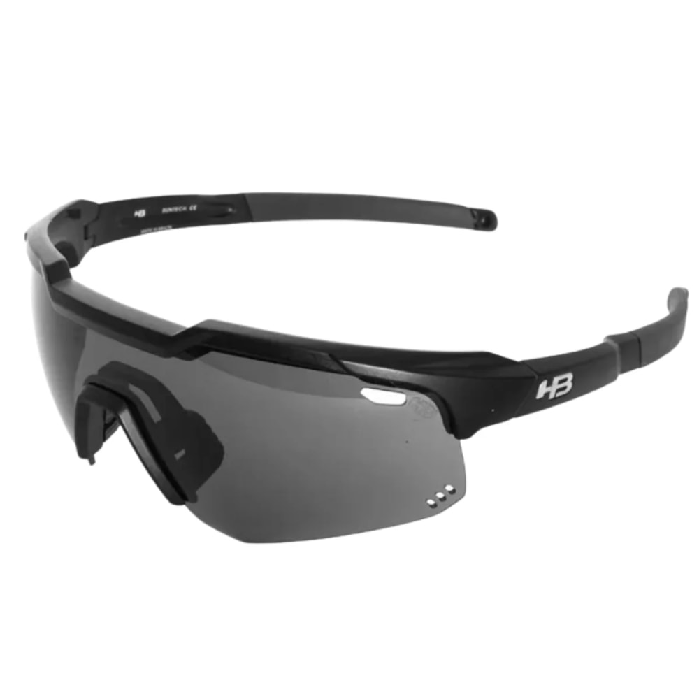 Oculos Ciclismo HB Shield Evo M Matte Black Gray