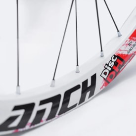 Par de Roda 26 Avalanch Cubo K7 Freio Disco 36 Furos Branco